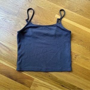 American Eagle navy ribbed adjustable cami